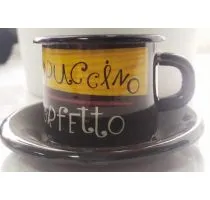 Кружкая эмалировнная КМЗ Коричневая 85 мл