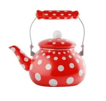 Чайник со свистком эмалированный LARA LR00-34 Red