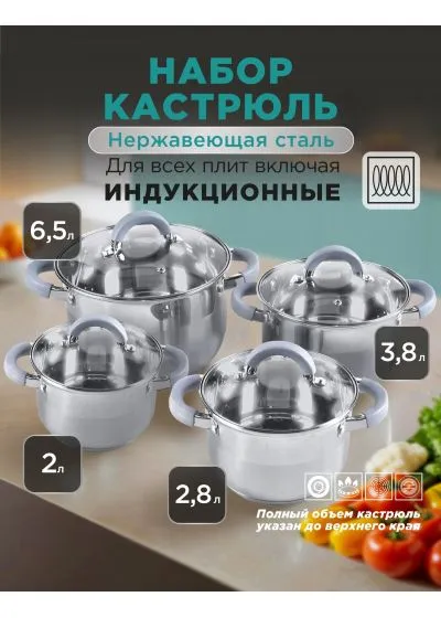 Набор кастрюль Millet М-504