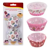 Набор бумажных форм для выпечки MultiDom 80-276VL