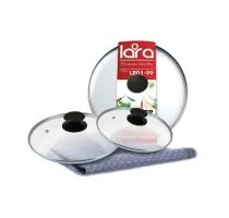 Крышка для кастрюль и сковород стеклянная Lara LR01-100
