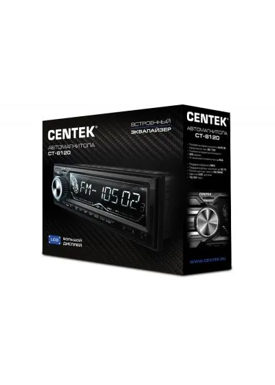 Автомагнитола 1 DIN USB 2.0 Centek СТ-8120
