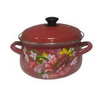 Кастрюля эмалированная КМЗ 61915-123/6-У4 Красная