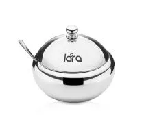 Сахарница с ложкой LARA LR08-36SS