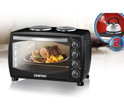 Мини-печь Centek CT-1531-42 PLATE (черн)