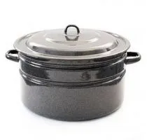 Кастрюля бак эмалированная КМЗ 42804-262 Коричневый рябчик