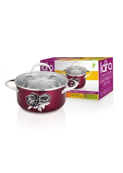 Кастрюля LARA LR02-563 6.1L