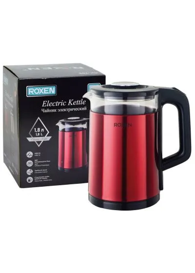 Чайник электрический ROXEN RX-705 Red 1800Вт. 1,8л