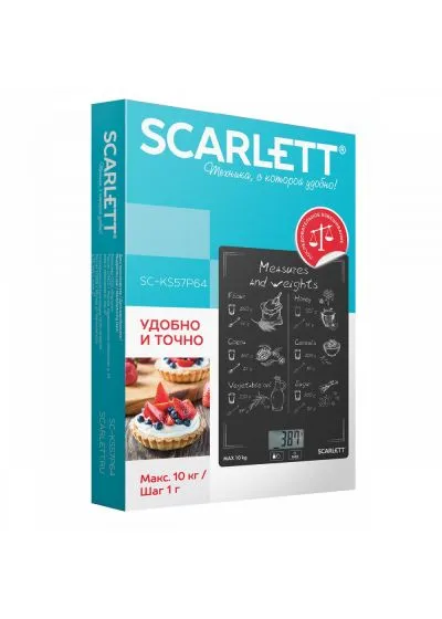 Весы кухонные Scarlett 57P64