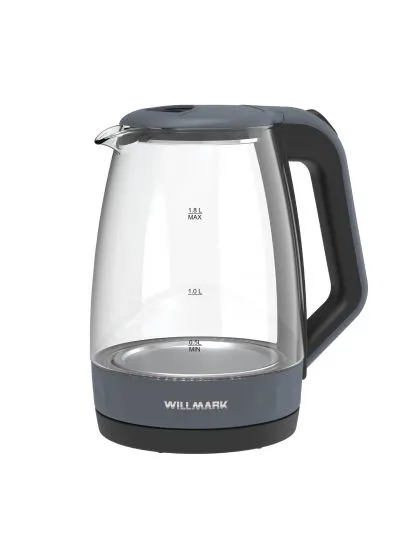 Чайник электрический WILLMARK WEK-1823G Серо-Черный