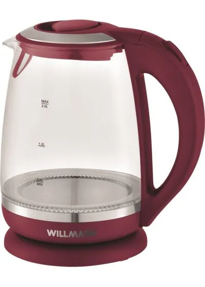 Чайник электрический WILLMARK WEK-2005G Бордовый
