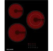 Варочная панель WILLMARK WCH-3452R (45см, тайм, блок. поверх, автооткл,9уров. мощ, dual zone)
